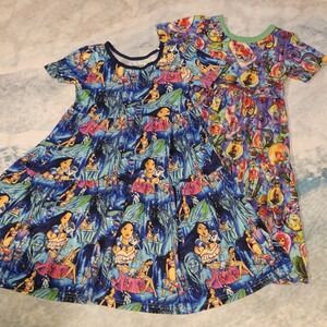 Showstoppers Princess Inspired Bamboo Tiered Dresses‎ Girls Size 5/6 2 Pc Bundle